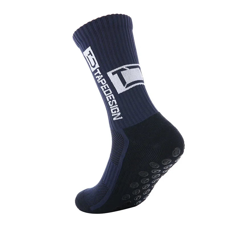 New Style Football Socks Round Silicone Suction Cup Grip Anti Slip Soccer Socks Sports Men Women Baseball Rugby Socks