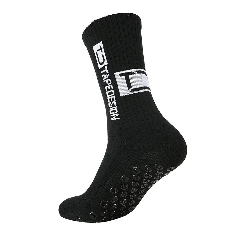 New Style Football Socks Round Silicone Suction Cup Grip Anti Slip Soccer Socks Sports Men Women Baseball Rugby Socks