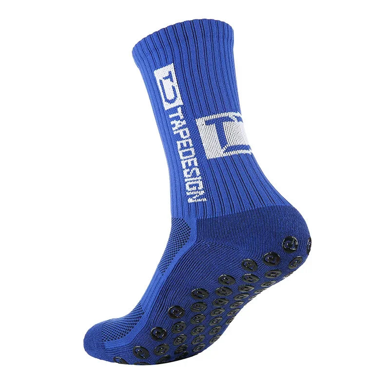New Style Football Socks Round Silicone Suction Cup Grip Anti Slip Soccer Socks Sports Men Women Baseball Rugby Socks