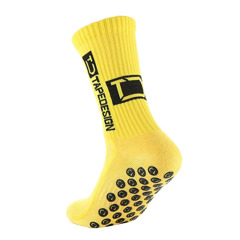 New Style Football Socks Round Silicone Suction Cup Grip Anti Slip Soccer Socks Sports Men Women Baseball Rugby Socks