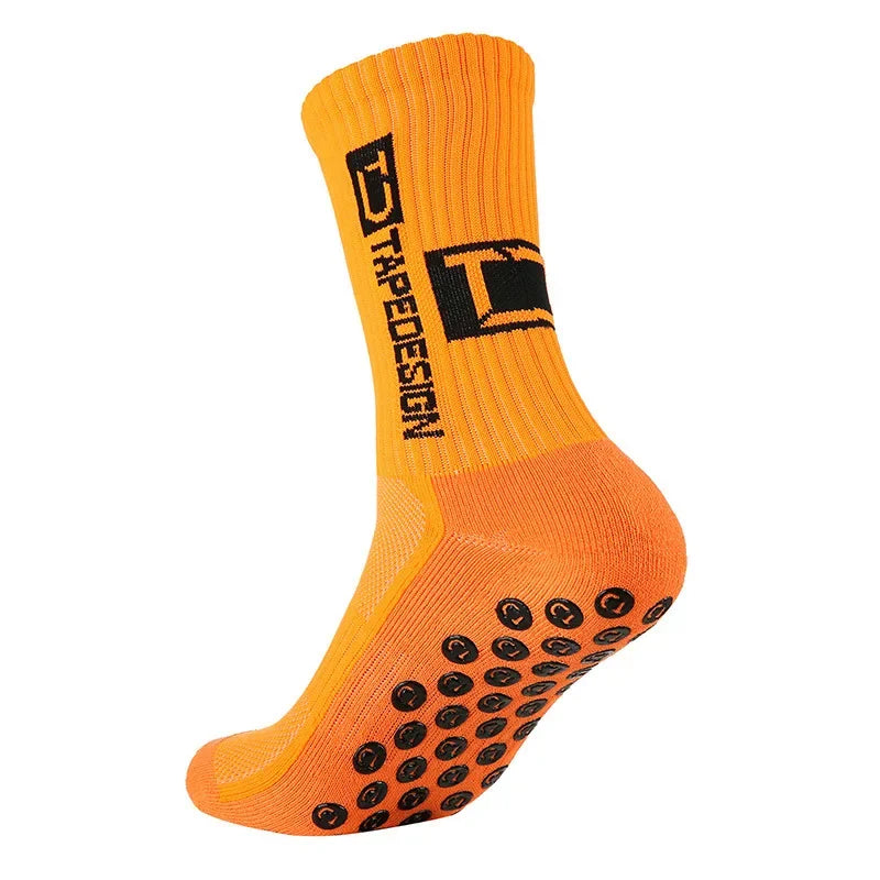 New Style Football Socks Round Silicone Suction Cup Grip Anti Slip Soccer Socks Sports Men Women Baseball Rugby Socks