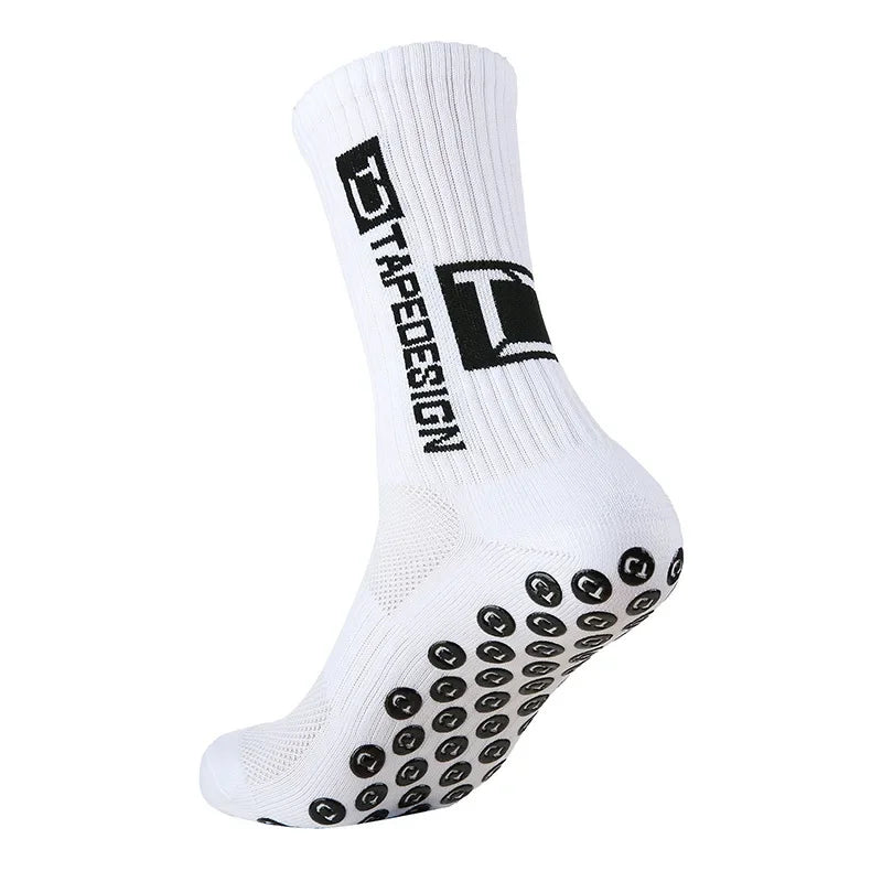New Style Football Socks Round Silicone Suction Cup Grip Anti Slip Soccer Socks Sports Men Women Baseball Rugby Socks