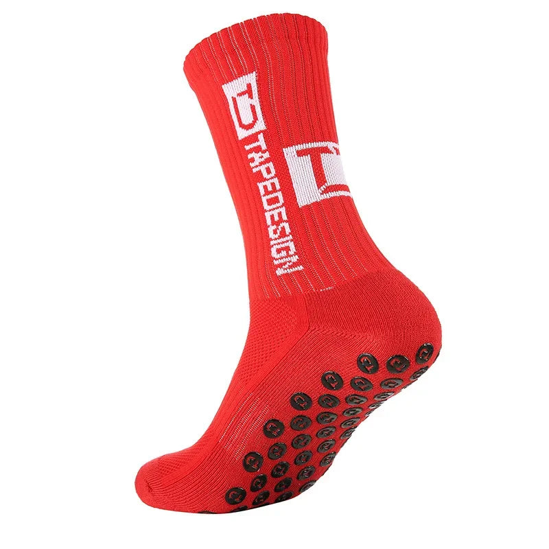 New Style Football Socks Round Silicone Suction Cup Grip Anti Slip Soccer Socks Sports Men Women Baseball Rugby Socks
