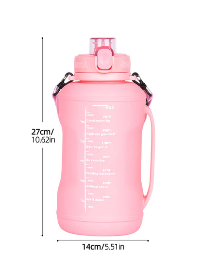 2L Silicone Water Bottles Large Capacity Travel Water Bottle Roll Up Foldable Water Bottles With Straws Gym Camping Hiking