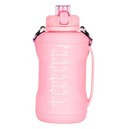2L Silicone Water Bottles Large Capacity Travel Water Bottle Roll Up Foldable Water Bottles With Straws Gym Camping Hiking
