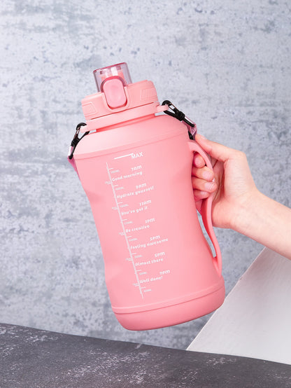 2L Silicone Water Bottles Large Capacity Travel Water Bottle Roll Up Foldable Water Bottles With Straws Gym Camping Hiking