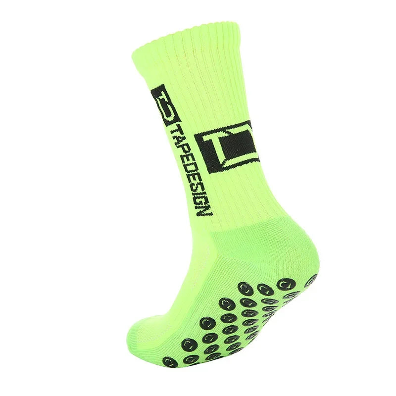 New Style Football Socks Round Silicone Suction Cup Grip Anti Slip Soccer Socks Sports Men Women Baseball Rugby Socks
