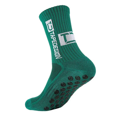 New Style Football Socks Round Silicone Suction Cup Grip Anti Slip Soccer Socks Sports Men Women Baseball Rugby Socks